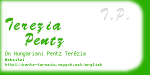 terezia pentz business card